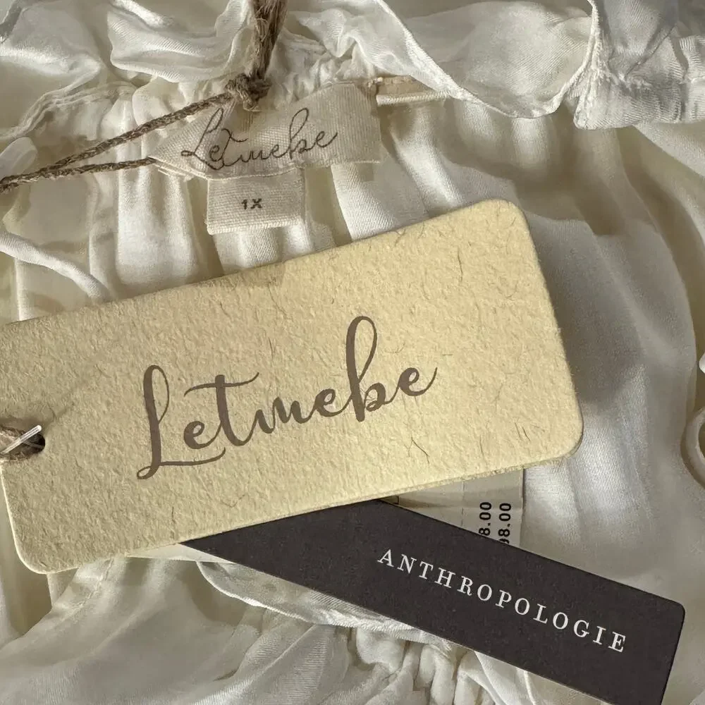 Anthropologie Let Me Be 1X-Large Halter Mini Dress Tiered Tie Shoulder Ruffled - Picture 13 of 16